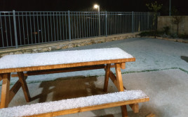 שלג בגוש עציון (צילום: דוברות המועצה אפרת)