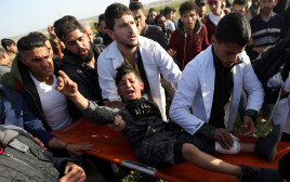 ילד פלסטיני שנמצא בעימותים ברצועה