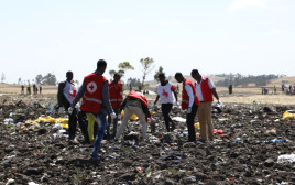 התרסקות המטוס באתיופיה (צילום: AFP)