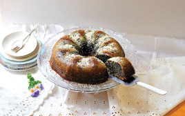 עוגת פרג (צילום: פסקל פרץ רובין, אנטולי מיכאלו, מתוך הספר "העוגות של פסקל")