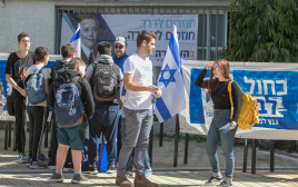 הבחירות בעירוני ד' בתל אביב (צילום: יוסי אלוני)