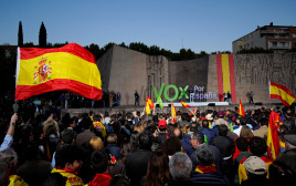 תומכי מפלגת הימין הקיצוני הספרדית ווקס (צילום: רויטרס)