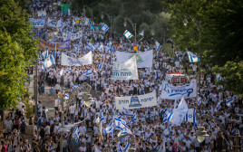 מצעד הדגלים בירושלים (צילום: יונתן זינדל, פלאש 90)