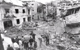 הריסות ברמת גן לאחר נפילת סקאד