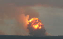 הפיצוץ בצפון רוסיה (צילום: רויטרס)