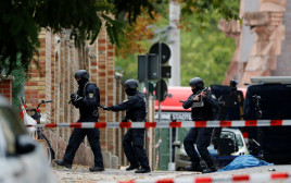 אירוע ירי בבית כנסת בגרמניה (צילום: רויטרס)