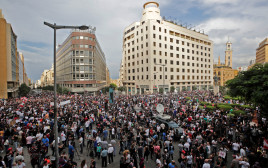 הפגנות בלבנון (צילום: ANWAR AMRO/AFP via Getty Images)