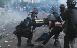 מהומות בהונג קונג (צילום: רויטרס)