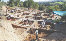 שרידים של יישוב ביזנטי מלפני כ־1,300 שנה (צילום: יהודה גוברין)