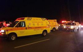 אמבולנס מד"א בלילה ניידת טיפול נמרץ נט"ן חושך