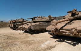 כוננות צה"ל בגבול הצפון לבנון מתיחות טנקים (צילום: דובר צה"ל)