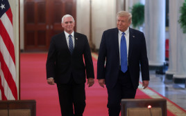 נשיא ארה"ב דונלד טראמפ וסגן נשיא ארה"ב מייק פנס (צילום: רויטרס)