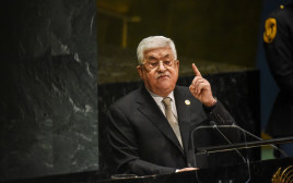 אבו מאזן בעצרת האו"ם, ארכיון (צילום: Stephanie Keith/Getty Images)