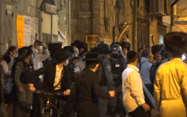 המהומות בירושלים (צילום: דוברות המשטרה)
