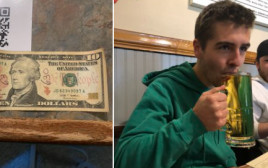 מאט גודמן שותה את הבירה הראשונה שלו 