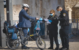 סגר בירושלים (צילום: יונתן זינדל, פלאש 90)