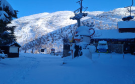 שלג באתר החרמון