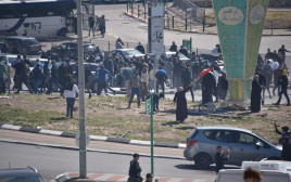 הפרות סדר באום אל פאחם (צילום: דוברות המשטרה)