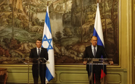 שר החוץ בביקור מדיני במוסקבה (צילום: דוברות שגרירות ישראל ברוסיה)