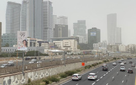 אובך בתל אביב (צילום: אבשלום ששוני)