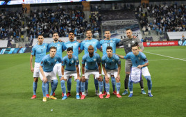 שחקני נבחרת ישראל (צילום: ההתאחדות לכדורגל)