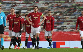 שחקני מנצ'סטר יונייטד מאוכזבים (צילום: Matthew Peters/Manchester United via Getty Images)