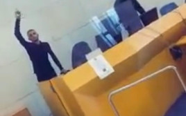 סרטון הטיקטוק שצולם בבית המשפט (צילום: צילום מסך)