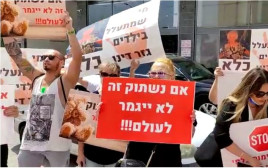 מחאת ההורים נגד המטפלת החשודה בהתעללות