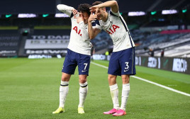 סרחיו רגילון, יונג מין סון (צילום: Tottenham Hotspur FC/Tottenham Hotspur FC via Gett)