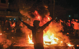 מחאה בעזה (צילום: עטיה מוחמד, פלאש 90)