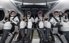 האסטרונאוטים חוזרים לכדור הארץ (צילום: נאס"א)