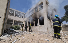 פגיעה ישירה בבית ספר באשקלון