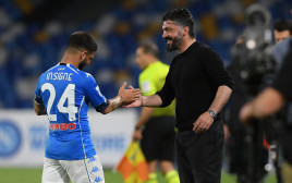 ג'נארו גאטוסו, לורנצו אינסינייה (צילום: Francesco Pecoraro/Getty Images)