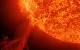 סופת שמש (צילום: SOHO/ESA/NASA/Getty Images)