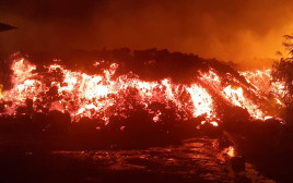 התפרצות הר געש בקונגו (צילום: ENOCH DAVID via REUTERS)
