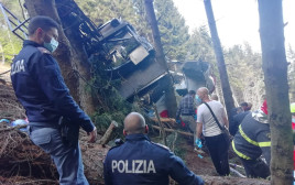 אסון הרכבל באיטליה (צילום:  ITALIAN POLICE/Handout via REUTERS)
