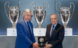 פלורנטינו פרס, קרלו אנצ'לוטי (צילום: Helios de la Rubia/Real Madrid via Getty Images)