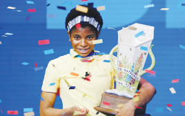 זיילה, הזוכה השחורה הראשונה בתחרות האיות המפורסמת של ארה"ב (צילום: רויטרס)