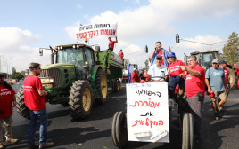 מחאת החקלאים (צילום: יוסי אלוני, פלאש 90)