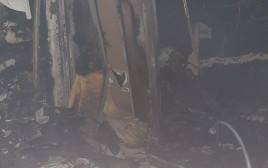 שריפה במתחם הכדורגל של עדן בן בסט, רן בן שמעון (צילום: אתר רשמי, דוברות כיבוי והצלה לישראל)