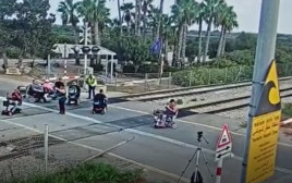הפגנת הנכים בעתלית  (צילום: דוברות רכבת ישראל)