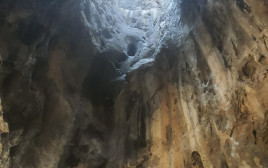 המערה בה חולצה המטיילת (צילום: דוברות יחידת חילוץ גליל-כרמל)