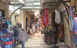 השוק בנצרת ריק (צילום: מאור בכר)