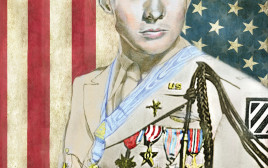 החייל המעוטר ביותר במלחמת העולם השניה, אודי מרפי (צילום: איור: נעמי ליס מיברג)