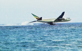 התרסקות המטוס באיי קומורו (צילום: צילום מסך)