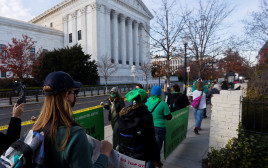 הפגנה נגד הפלות בארה"ב (צילום:  REUTERS/Jonathan Ernst )