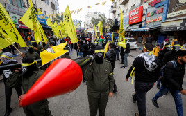 יום השנה של הפת"ח (צילום: REUTERS/Mohamad Torokman)