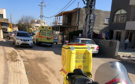 הזירה בביר אל מכסור (צילום: תיעוד מבצעי מד"א)