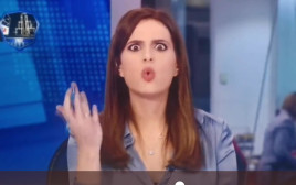 דפנה ליאל מתעצבנת בשידור (צילום: צילום מסך חדשות 12)