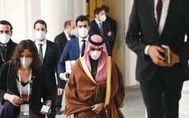 שר החוץ של סעודיה, פייסל בן פרחאן, בוועידת הביטחון במינכן (צילום: רויטרס)